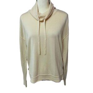 Banana Republic Cream 100% Merino Wool Cowl Neck Sweater Size S #1889